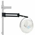 Global Industrial Pivot Arm For 12in Diameter Fan, 23inL, Black 493572